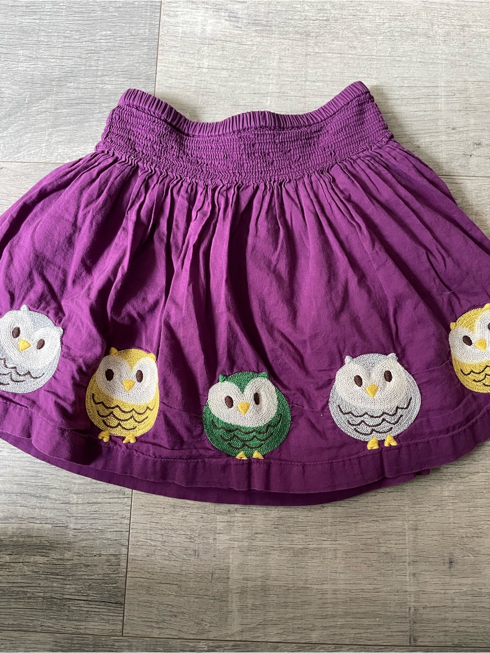 Mini Boden Embroidered Owl Skirt